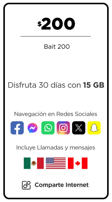 Paquete Bait 200