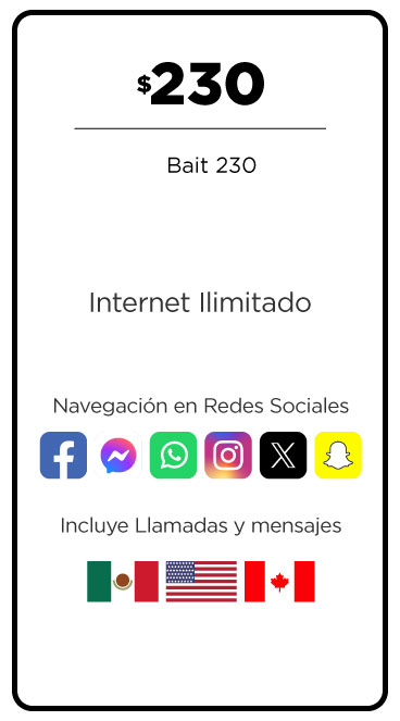 Paquete Bait 230